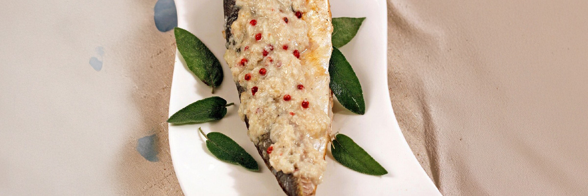 Charcoal-Grilled Late Summer Vegetables with Fresh Fish and Whipped Ibérico Jamón