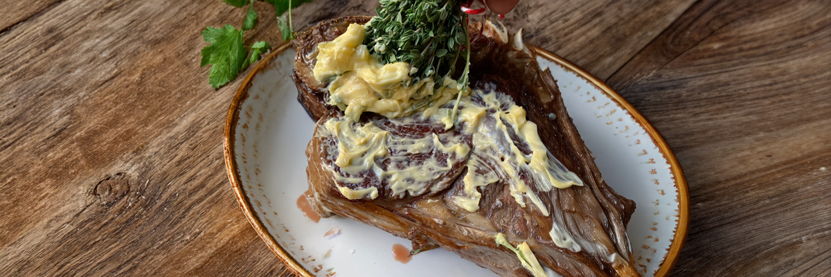 Rib Eye Rack with Smoked Butter